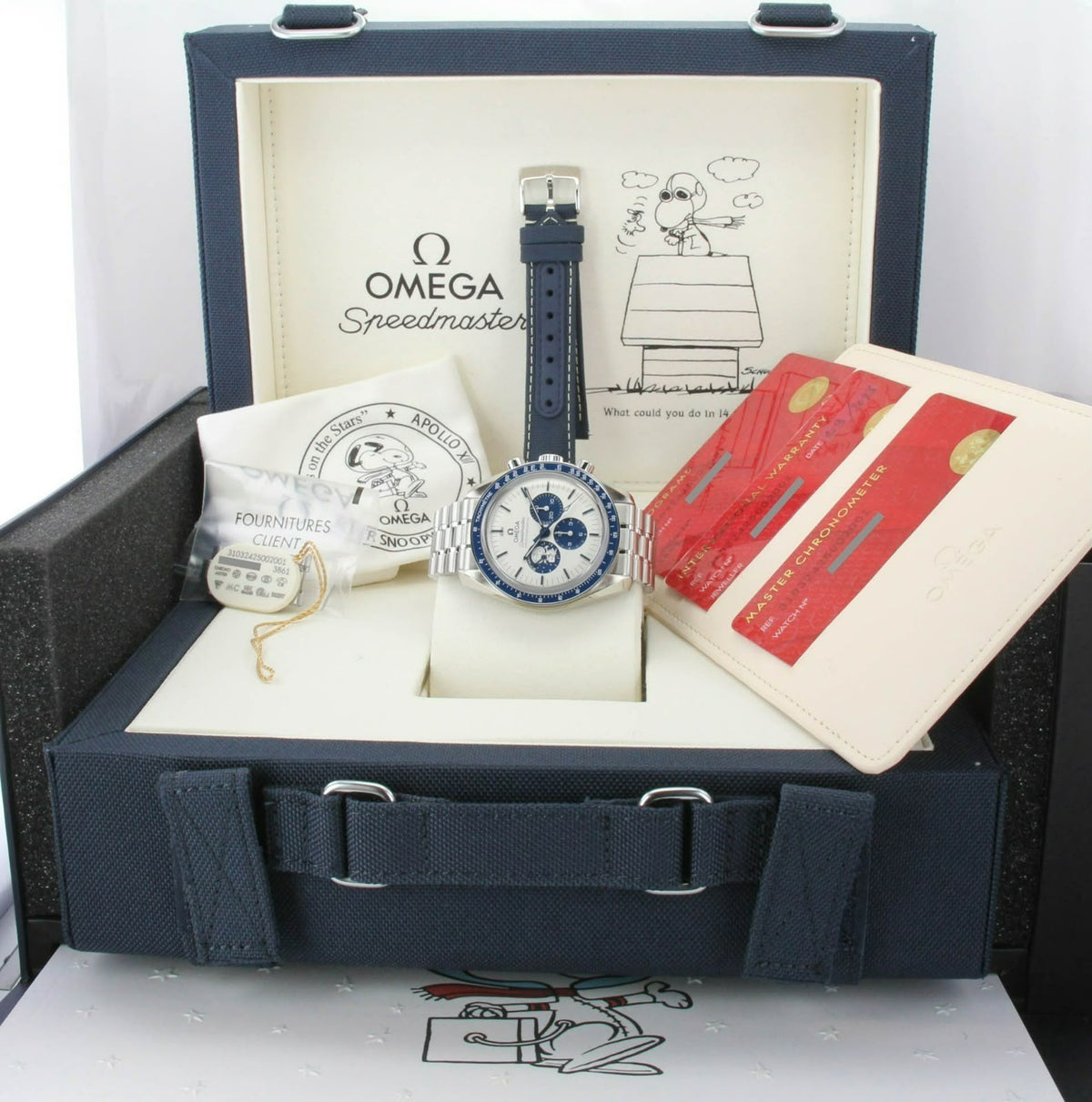 Omega Speedmaster Silver Snoopy Award 50th Anniversary Super Clone 1:1 - Base ETA Premium