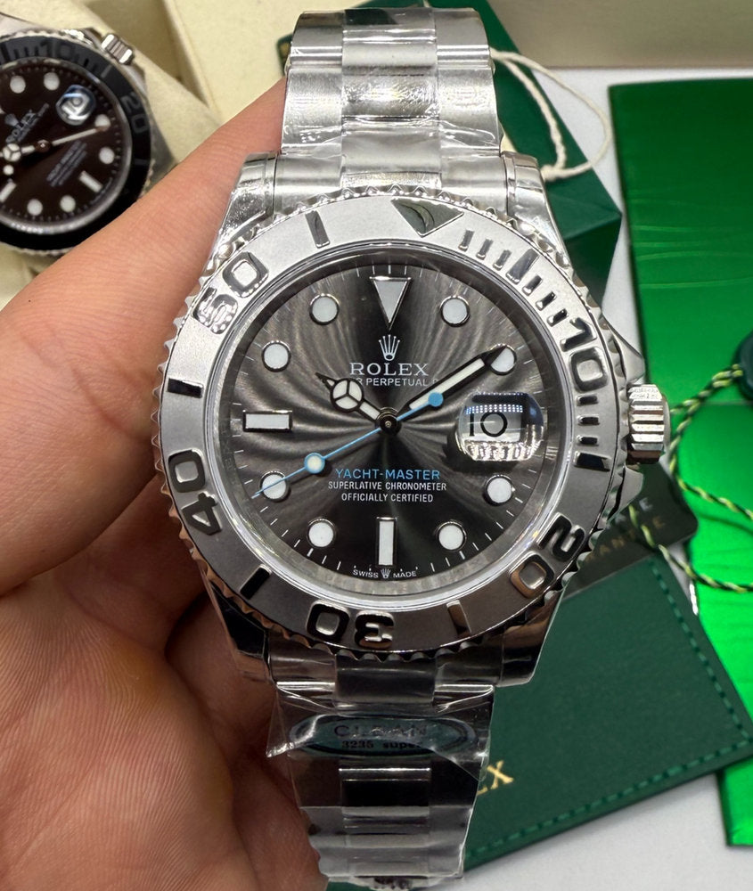 Rolex Yacht Master Silver Super Clone 1:1 - Base ETA